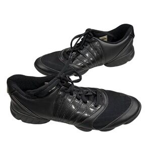 Bloch Trinity Dance Sneakers Womens 9.5 Black Lightweight Leather Hip Hop Jazz